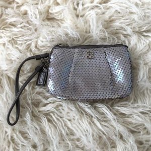 Coach Sequin Wristlet - NWOT
